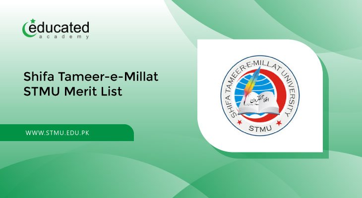 STMU Merit List 2025 Shifa Tameer-e-Millat University @stmu.edu.pk