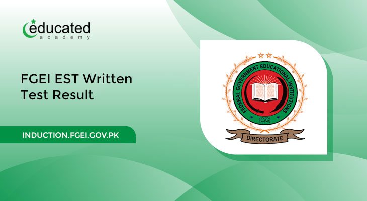 FGEI EST Written Test Result
